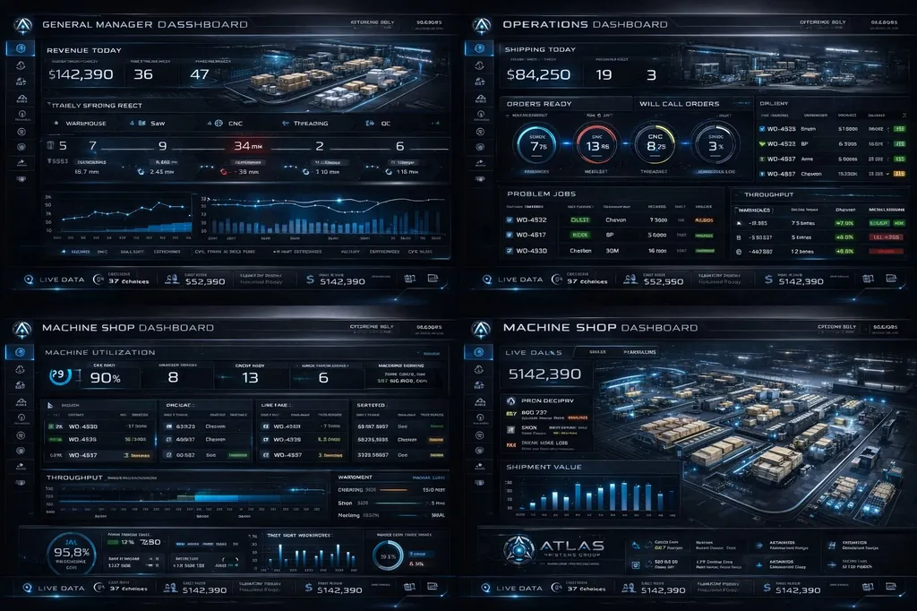 GM & Machine Shop dashboard